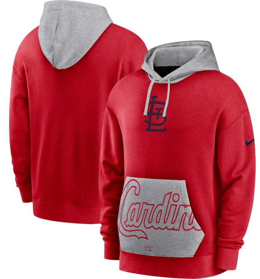 Men's St. Louis Cardinals Nike Red Gray Heritage Tri Blend Pullover Hoodie,We sell and wholesale Men's St. Louis Cardinals Nike Red Gray Heritage Tri Blend Pullover Hoodie on line form chian!